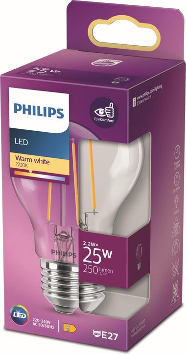 Produktbild Philips Lampe (E27, 2.20 W, 250 lm, 1 x, E)
