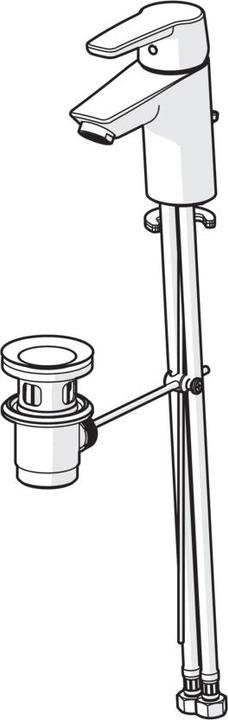 Actual product image Oras Saga 3904F, washbasin, chrome