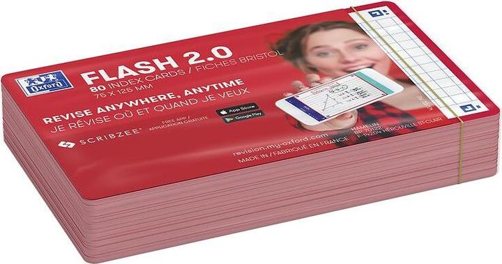 Actual product image Oxford FLASH 2.0 flashcards (75 x 125 mm, 80 x)