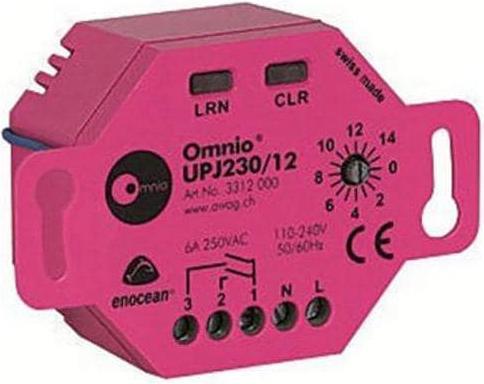 Image du produit Omnio Actionneur de store EnOcean 1 canal UPJ230/12 (Actionneur de volet)