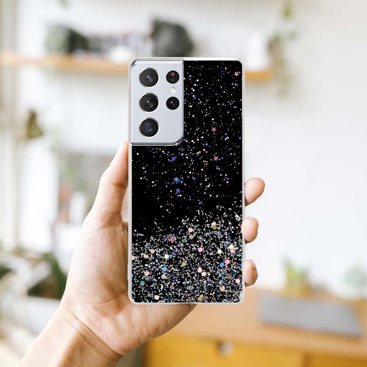 Produktbild Cadorabo TPU Cover funkelnder Glitter (Samsung Galaxy S21 Ultra)