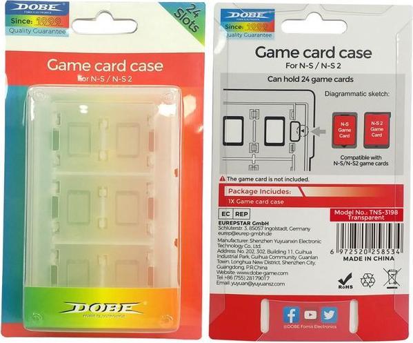Actual product image Dobe Nintendo Switch Game Card Case für bis zu 24 Nintendo Switch Spiele (Switch, Switch 2, Switch OLED, Switch Lite)