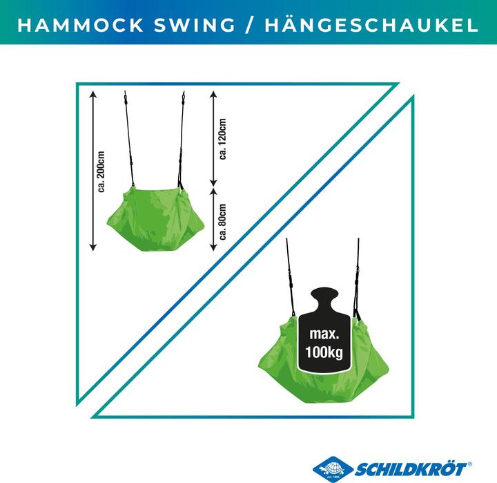 Actual product image MTS Hammock swing 80cm rope 150-200cm