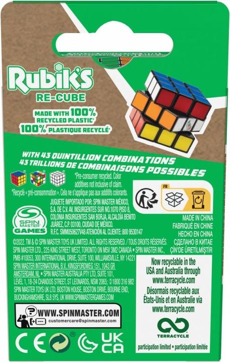 Energy Label Spin Master Rubix: 3x3 ECO cube (3 x 3)