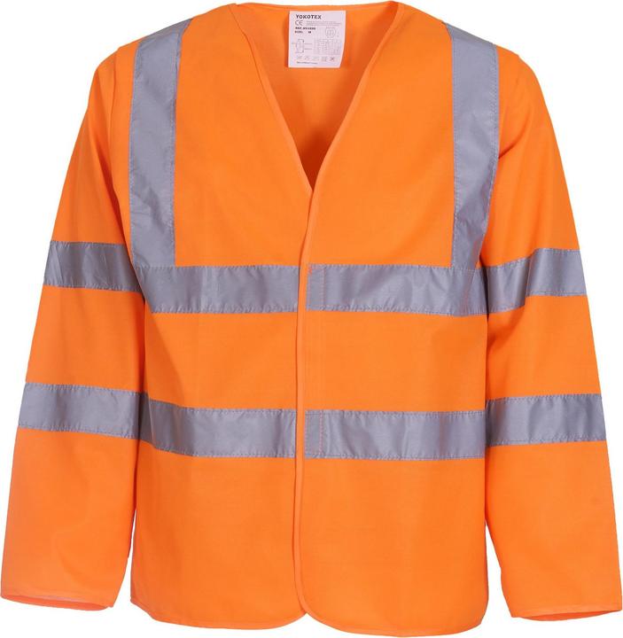 Actual product image Yoko Mens Hi-Vis Long-Sleeved Jacket (L)