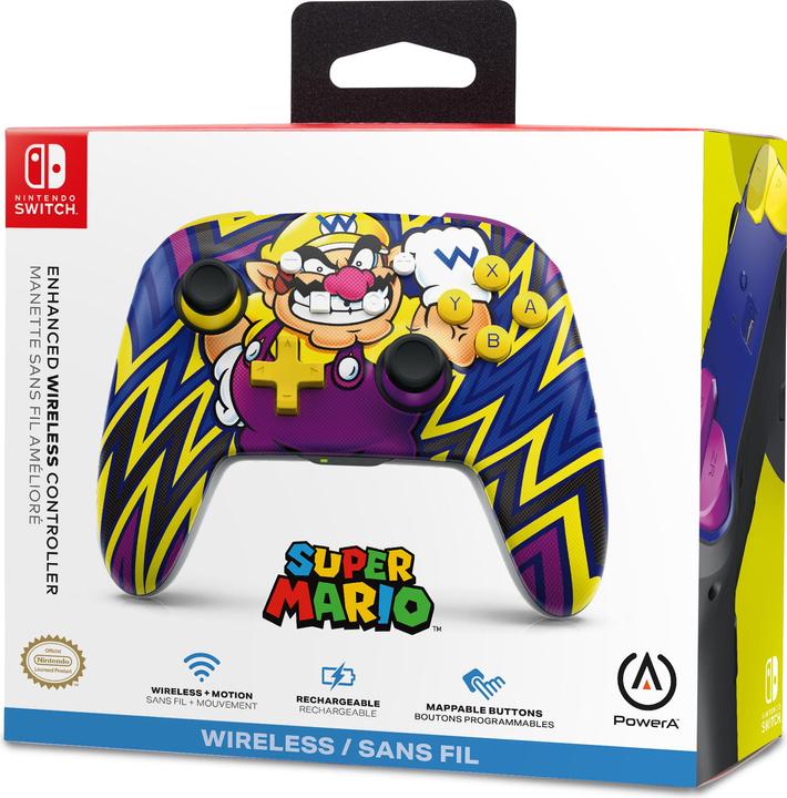 Immagine prodotto PowerA Enhanced Wireless Controller - Wario (Switch OLED, Switch, Switch Lite)