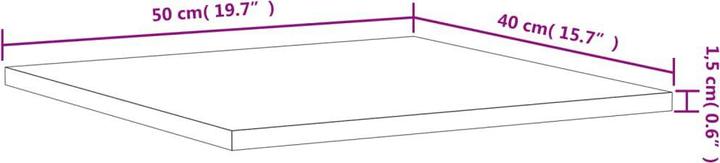 Produktbild VidaXL Marshal (40 x 50 x 1,5 cm)