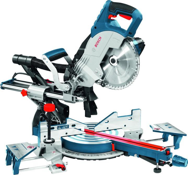 Produktbild Bosch Professional Paneelsäge GCM 8 SJL und Arbeitstisch GTA 2600 im Karton