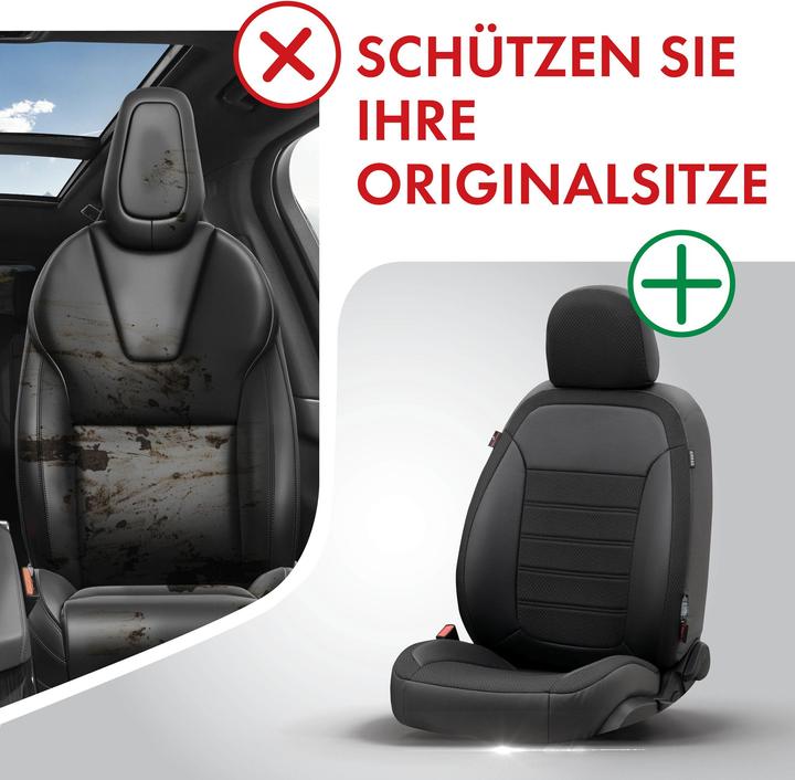 Image du produit Walser Housse de siège pour Hyundai ix35 (LM, EL, ELH) 08/2009-aujourd'hui, 2 housses de siège simples