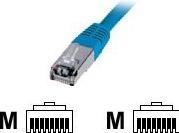 Produktbild Digitus CAT5e SF-UTP Patchk.,3m, Blau (SF/UTP, CAT5e, 3 m)