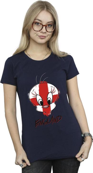 Image du produit Looney Tunes - T-shirt TWEETY ENGLAND FACE - Femme (L)