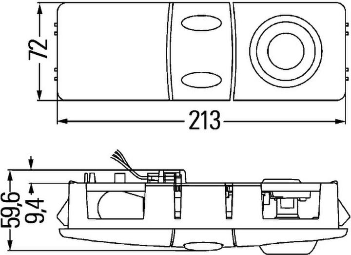 Image du produit Hella 14 Eclairage intérieur intérieur halogène encastré pour KÄSSBOHRER ROSENBAUER