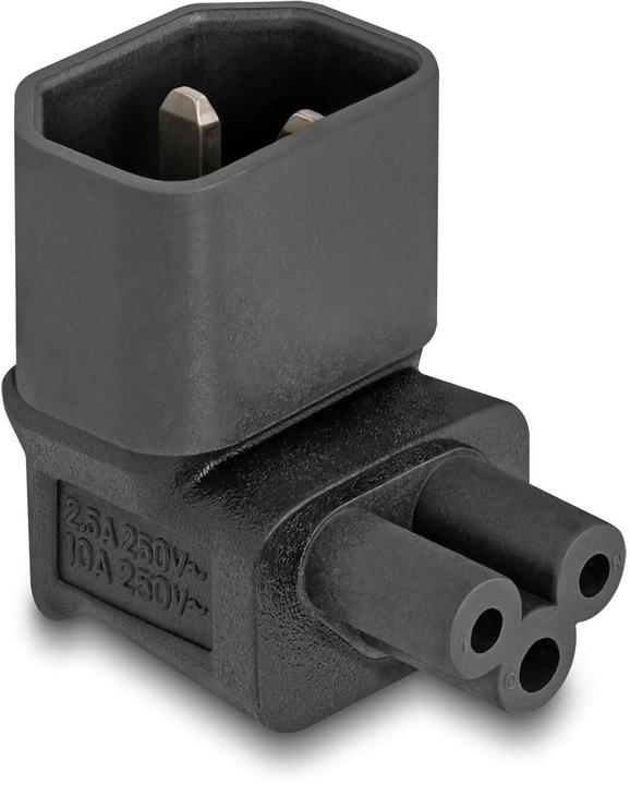 Delock Netzadapter IEC 60320 - C14 auf C5, Stecker / Buchse, 2,5 A, 90ï¿½ gewinkelt (C14, C14)