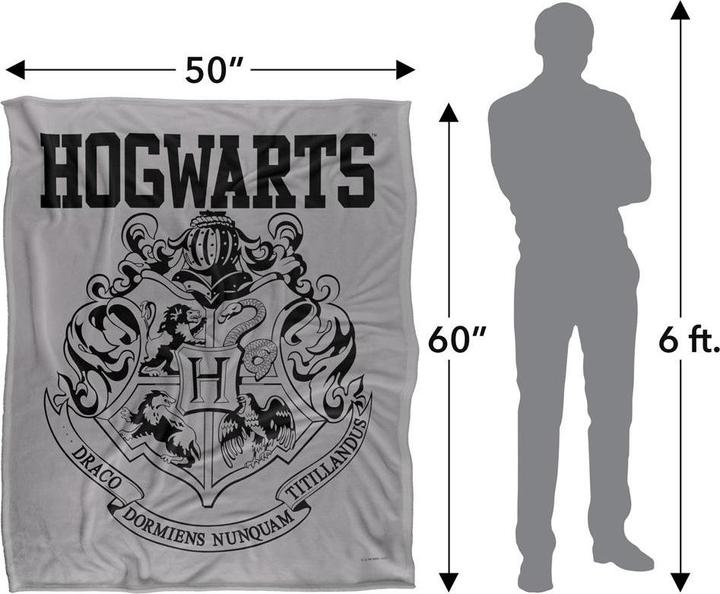 Actual product image Hogwarts Crest Blanket (152 x 127 cm)
