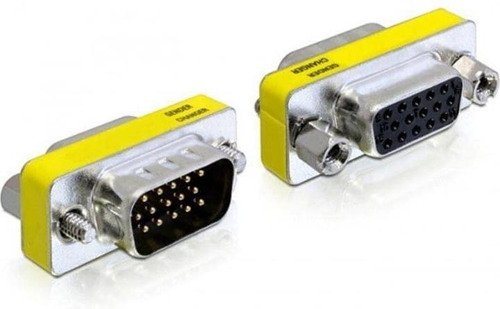 Immagine prodotto Delock Adattatore per monitor da presa VGA a spina VGA (VGA, 17 cm)