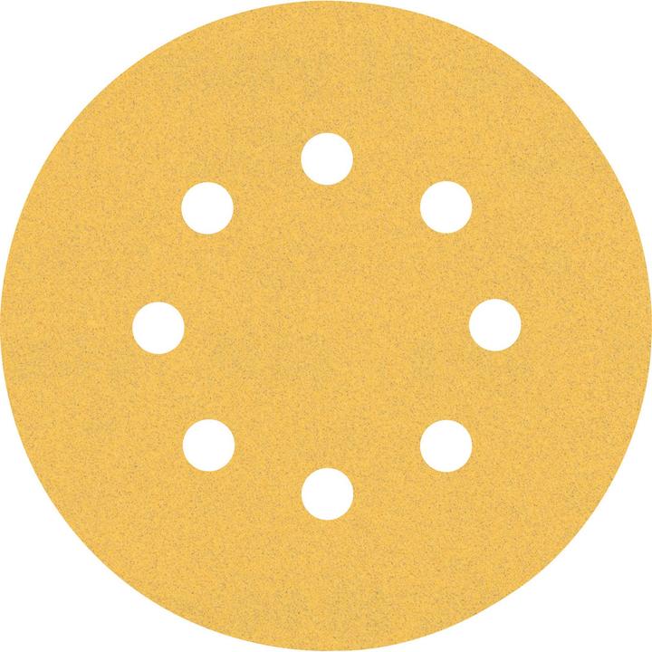 Actual product image Bosch Professional Zubehör EXPERT C470 Sanding paper with 8 holes for random orbital sanders, 125 mm, G 120, 50 pcs. (120)