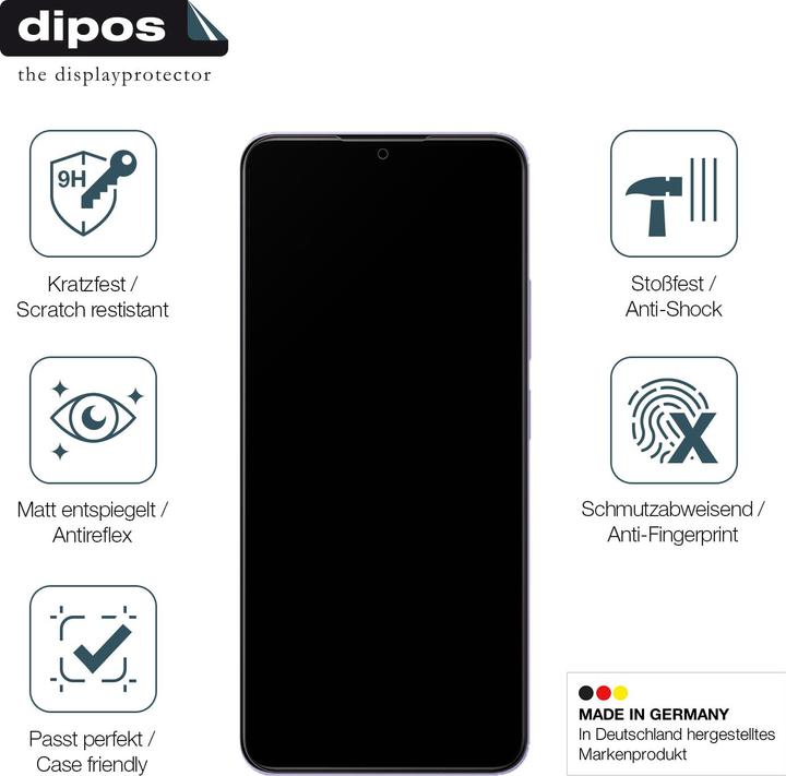 Actual product image Dipos Anti-Shock Screen Protector Matte (1 Piece, Xiaomi Poco M4 5G)