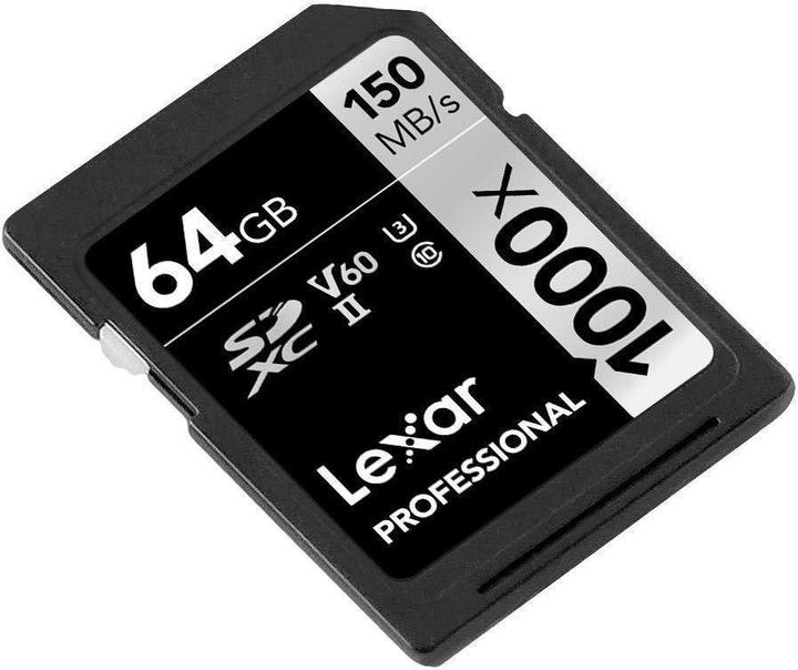 Produktbild Lexar SDXC 1000x Professional UHS-II (64 GB, SDXC, U3, UHS-II)