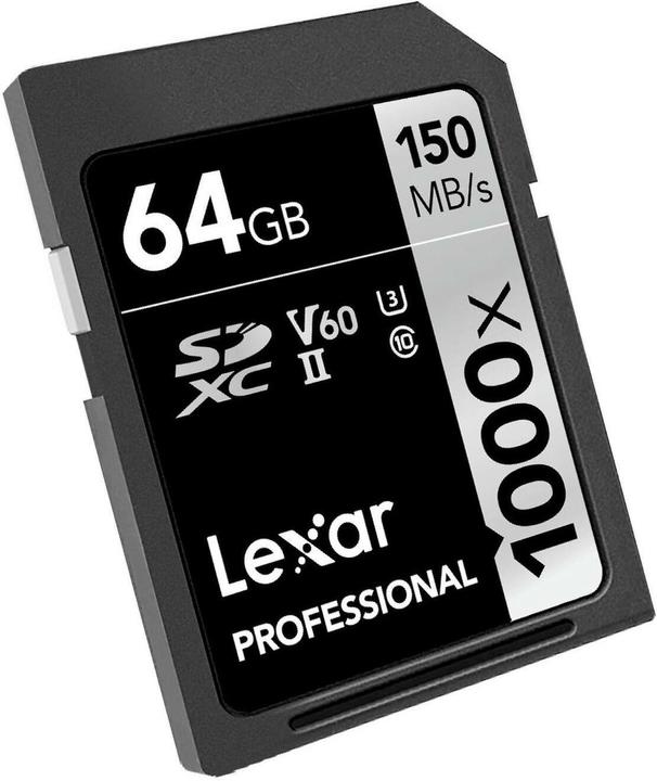 Produktbild Lexar SDXC 1000x Professional UHS-II (64 GB, SDXC, U3, UHS-II)