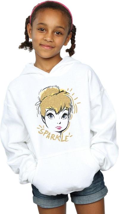 Actual product image Disney Girls Tinkerbell Sparkle Hoodie (116)