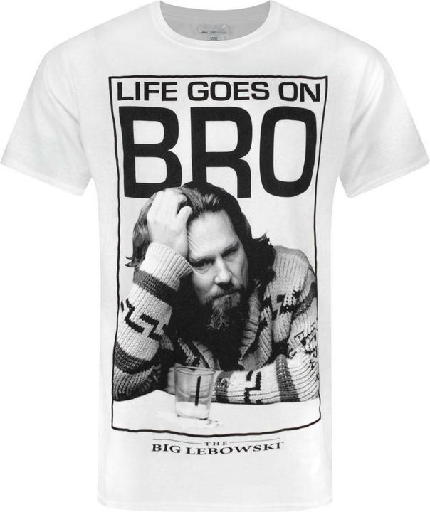 Produktbild The Big Lebowski Life Goes On Bro TShirt (S)