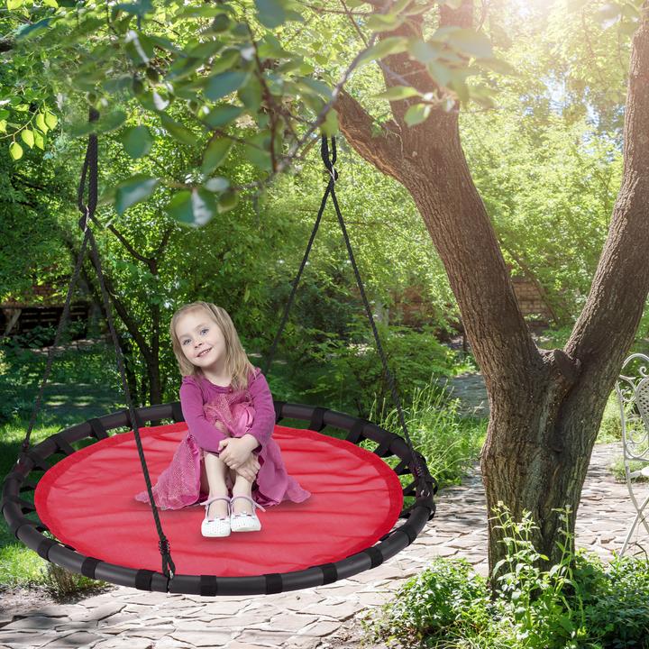 Image du produit Relaxdays Balançoire nid d'oiseau rond 120 cm