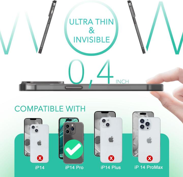 Produktbild Nalia Extrem Dünnes 0,3mm Mattes Hardcase (Apple iPhone 14 Pro)
