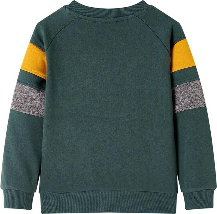 Produktbild VidaXL Kinder-Sweatshirt Dunkelgrün 128,Material: 92 % Baumwolle (128)