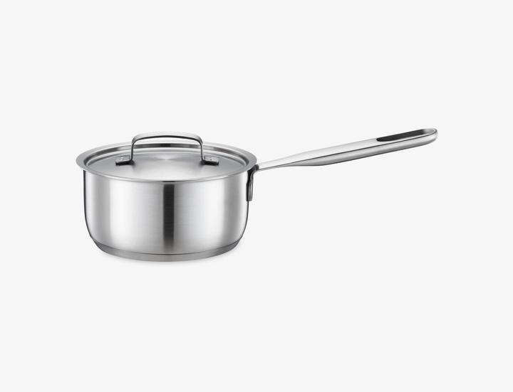 Actual product image Fiskars All Steel Saucepan with Lid, 1.5l (16 cm, Saucepan, Stainless steel)