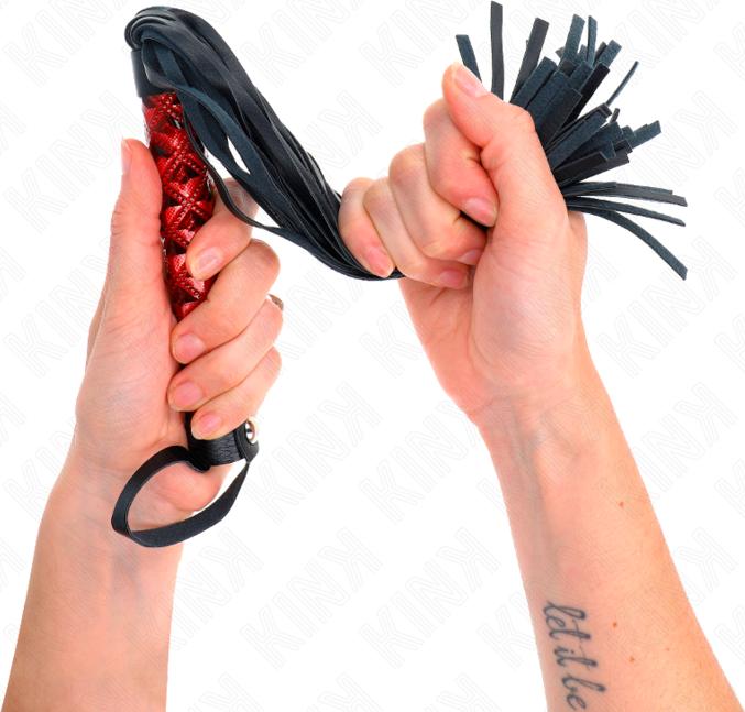 Actual product image Kink Whip With Diamond Pattern 40 cm