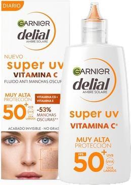 Actual product image Garnier DELIAL SUPER UV Vitamin C Anti-Spot SPF50+ 62.65ml (Suntan cream, SPF 50+, 62.65 ml, 0.04 g)