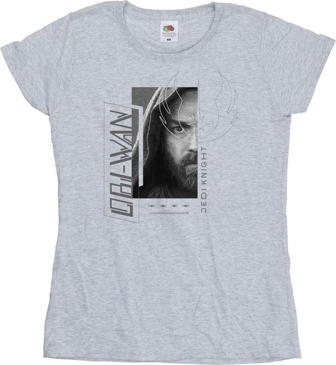 Actual product image Star Wars Womens/Ladies Obi-Wan Kenobi Jedi SciFi Collage Cotton T-Shirt (S)