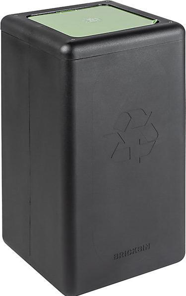 ReinigungsBerater Afvalscheidingssysteem BrickBin afvalbak voor organisch afval zwart groen 65 L geïntegreerde (65 l)