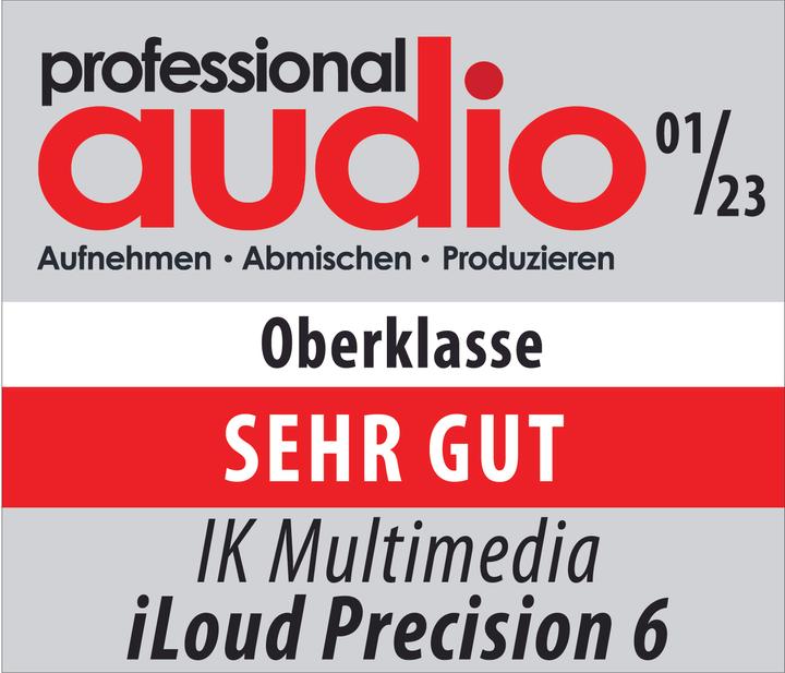 Produktbild IK Multimedia Studiomonitor iLoud Precision 6 – 150 W (Aktiv, 1 Stk., 1x 150 W)