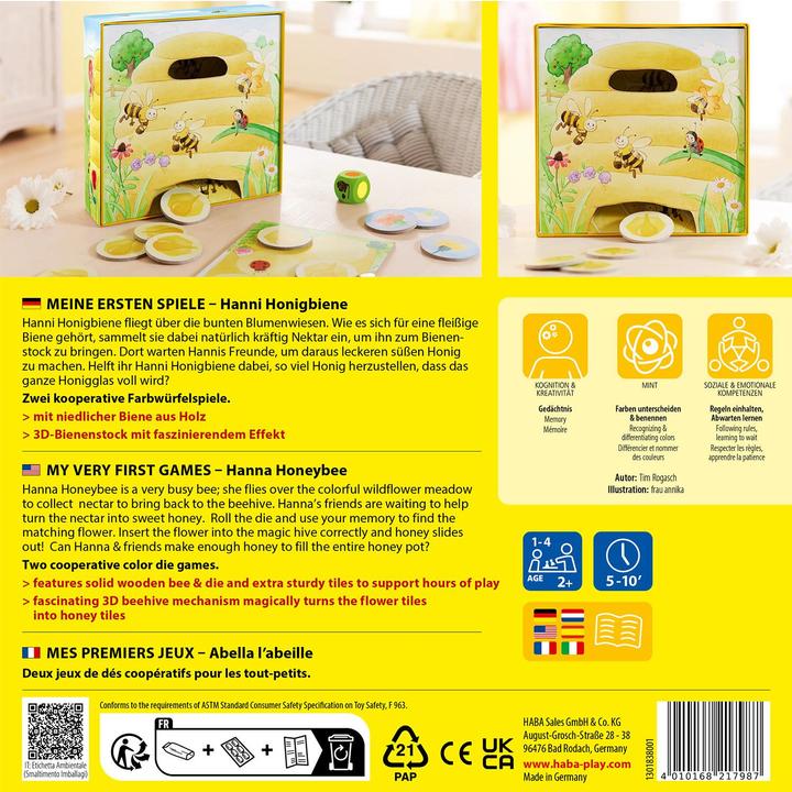 Produktbild Haba Hanni Honigbiene (Niederländisch, Deutsch, Englisch, Französisch, Italienisch, Spanisch)