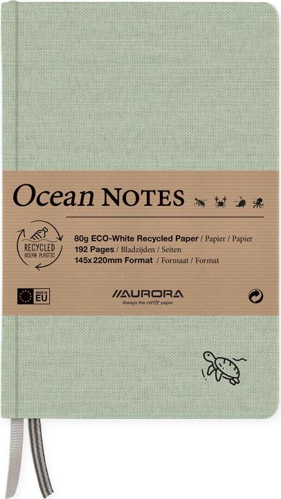 Image du produit Aurora OCEAN NOTES - Carnets de notes (A5, À rayures, Couverture rigide)