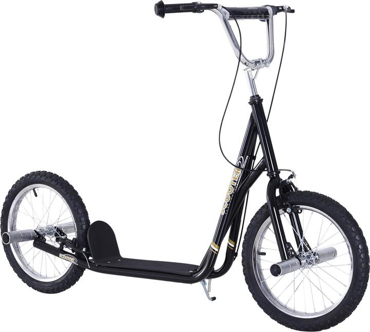 Actual product image Homcom Children's scooter With handbrake, extra thick pneumatic tyres, height-adjustable handlebars