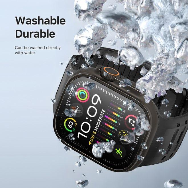 Actual product image Dux Ducis CS Armband (49 mm, 45 mm, 46 mm, 44 mm, 42 mm, Magnets, Silicone, Aluminium)
