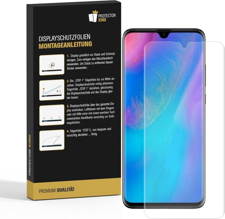 Actual product image Protectorking 2x Panzerfolie Anti-Shock HD Klar (2 Piece, Huawei P30)