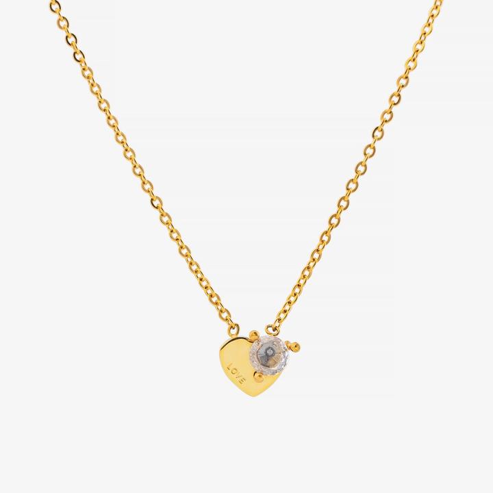 Sensora Jewelry Love Sparkle Halskette (Edelstahl)
