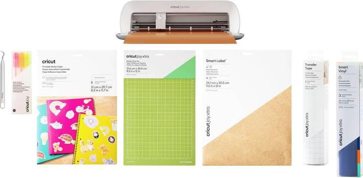 Actual product image Cricut Label & Sticker Bundle + Joy Xtra Schneideplotter-Set grau