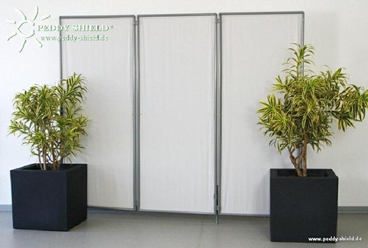 Produktbild Peddy Shield Paravent Dreiteilig hellgrau