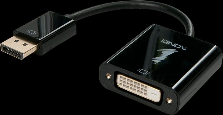 Actual product image Lindy DisplayPort to DVI-D Adapter (active, Eyefinity, Surround, Collage compatible) (DVI, 15 cm)