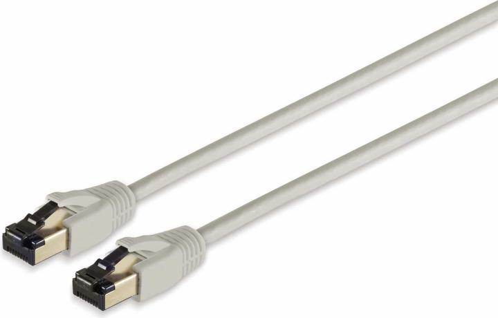 Image du produit Shiverpeaks Câble patch Helos F/FTP Cat 8.1 gris 0,5m -Paire torsadée, double blindage, 4 x 2 x AWG 26 (S/FTP, CAT8.1, 0.50 m)