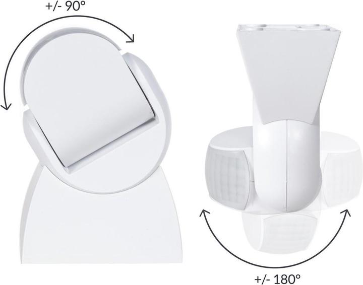 Actual product image Maclean Infrared motion detector PIR modern range 12 m Color white IP65 Energy MCE201W (12 m)