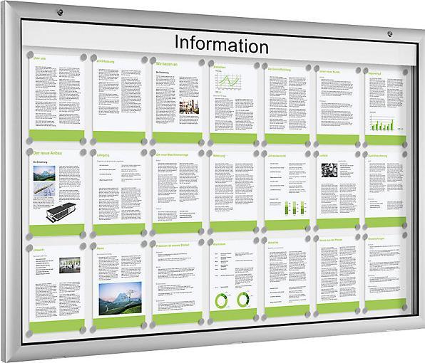 Produktbild kaiserkraft Schaukasten für Innen- und Aussenbereich (Magnettafel, 160 x 102.5 cm)