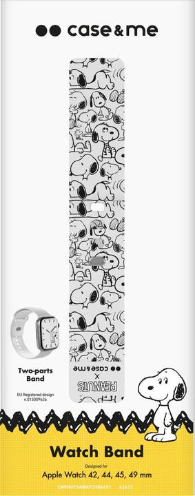 Immagine prodotto Caseme Cinturino per Apple Watch 42, 44, 45, 49 mm a tema Peanuts (42 mm, 44 mm, 45 mm, 49 mm, Silicone)