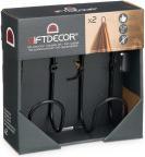 Image du produit Giftdecor set 2 suspensions de cerceaux noirs (2 -pièce)