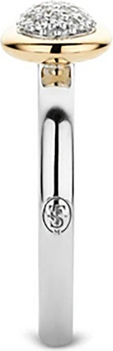 Immagine prodotto Ti Sento Milano Anello con zirconi bicolore placcato oro 12102ZY (54, 925 Argento)