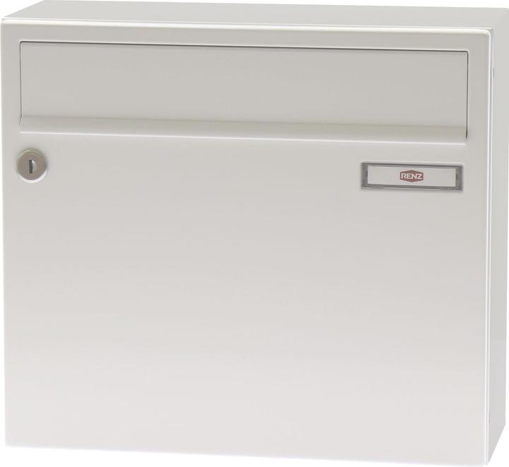 Actual product image Renz Hanging letterbox SERIES 17 - 370 x 330 x 145 - white RAL 9016